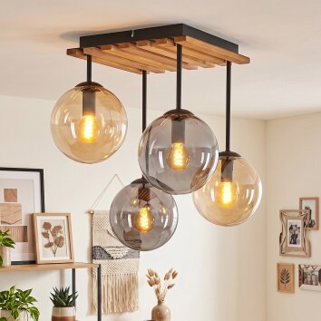 Gastor taklampa med 4 ljuspunkter och klotformade skärmar, E14 för vardagsrum