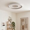 Orvix rund LED-taklampa med fjärrkontroll 59 cm, platt takarmatur i ringdesign
