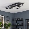 Kordex LED taklampa, modern ringformad taklampa med tre överlappande ljusringar