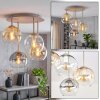 Koyoto taklampa glob, 4-lågig taklampa med E14, retro taklampa för matrum
