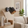 Alsen vägglampa med slitsad lampskärm, vridbart lamphuvud och strömbrytare