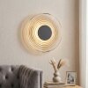 Liriel LED vägglampa rund med ringstruktur och indirekt ljus, ø 30 cm
