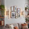 Modern LED Vägglampa Kiron, avlång dubbelstång, 2-delat set, 3000 Kelvin varmvit