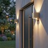 Tamarin LED utomhusvägglampa med rörelsesensor, fyrkantig 2-pack för fasad