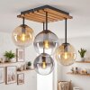 Gastor taklampa med globskärmar, 4 ljuspunkter, E14, boho retro