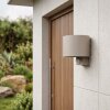 Tamarin LED-utomhusvägglampa med rörelsesensor, fasadbelysning för trädgård