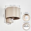 Tamarin LED-utomhusvägglampa med rörelsesensor, fasadbelysning för trädgård