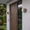 Tamarin LED utomhusvägglampa 2-pack, rund fasadbelysning med upp- och nedljus