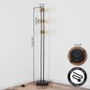 Voril 3-lampig golvlampa med fotbrytare, E27, 141,5 cm, modern retrostil