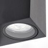 Kingstown utomhusvägglampa med rörelsesensor, fasadbelysning med GU10