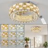 Rund LED-taklampa Seloria med ringform, amber-klarglas, justerbar ljusfärg 2700-6000 Kelvin