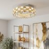 Rund LED-taklampa Seloria med ringform, amber-klarglas, justerbar ljusfärg 2700-6000 Kelvin