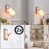 Alvorn justerbar vägglampa 2-pack med vridbart lamphuvud för vardagsrum