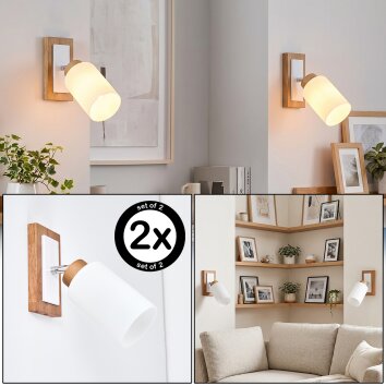 Alvorn justerbar vägglampa 2-pack med vridbart lamphuvud för vardagsrum