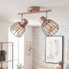 Keldor taklampa med gallerskärmar, spotlight med 2 ljuskällor och E27