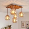 Koyoto taklampa med globskärmar, 5-lågig boho-retro för vardagsrum och hall