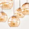 Koyoto taklampa med globskärmar, 5-lågig boho-retro för vardagsrum och hall