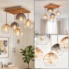 Koyoto taklampa med 5 ljuspunkter, E14 och retro klotformade skärmar