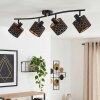 Tallaboa taklampa 4 ljuspunkter med riktbara spotlights och gittermönster