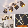 Opatija taklampa med 4 roterbara spotlights, E14, mönstrade skärmar