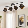 Opatija taklampa med 4 roterbara spotlights, E14, mönstrade skärmar
