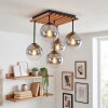 Gastor 5-lampig taklampa med globskärmar, E14, boho och retro för vardagsrum