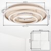 Melin LED taklampa rund Ø 51,1 cm med ringdesign och växlingsbar ljusfärg