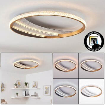 Calista LED taklampa rund plafond Ø 41 cm, platt med 3000/4000/6000 Kelvin