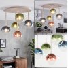 Chehalis globtaklampa, 5 ljuspunkter, G9, Ø 43 cm, modern retroplafond