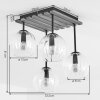 Koyoto taklampa med 4 ljuspunkter, klotkupor, E14, 33,5 cm, boho retro