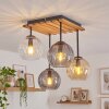 Koyoto taklampa med 4 klotformade skärmar, E14, boho-retro för vardagsrum