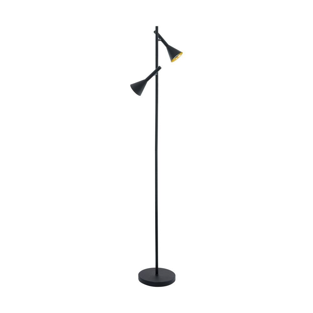 Eglo CORTADERAS Golvlampa Guld, Svart, 2-ljuskällor main product photo