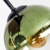 Koyoto avlång taklampa med glober, 4-lågig retro för matrum och vardagsrum
