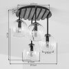 Koyoto taklampa med klotformade skärmar, 4 ljuspunkter, E14, Ø 39,5 cm