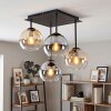 Koyoto taklampa med 4 ljuskällor, E14, globskärmar i nivåer, vinklad design