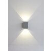 Nordlux KUBI vägglampa utomhus, Vägglampa LED Grått, 2-ljuskällor