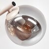 Modern vägglampa Gastor i 2-pack med tre runda glasskärmar i rökfärg och amberfärg