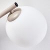 Modern vägglampa Koyoto i 2-pack med tre runda vita glasskärmar i kluster, E14