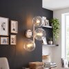 Modern Vägglampa Koyoto med tre klara glasskärmar i lodrät klusterform