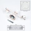 Modern klotvägglampa Koyoto i 2-pack med tre klara glasskärmar, E14