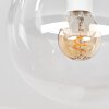 Modern vägglampa Gastor med tre klara glaskupor i asymmetrisk uppställning