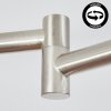 Modern LED-taklampa Villenauxe med vinklad skena, vridbara element, 3000 Kelvin varmvit