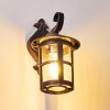 Strat Vägglampa Rostfärger, Svart, 1-ljuskällor