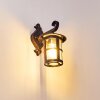 Strat Vägglampa Rostfärger, Svart, 1-ljuskällor
