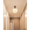 Globo Maxy taklampa päronformad Ø 24 cm E27 40W, modern takarmatur för hall