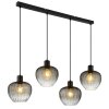 NOWA Toy pendellampa över köksö, för kök, 4-ljus, modern, avlång, 108 cm, E27