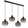 NOWA Toy pendellampa över köksö, för kök, 4-ljus, modern, avlång, 108 cm, E27