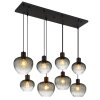 NOWA Toy modern pendellampa hänglampa matbordslampa för vardagsrum, 110 cm, 8-flammig