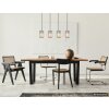 Run NOWA modern avlång 4-lågig pendellampa E27 88 cm 120 cm för matrum och hall