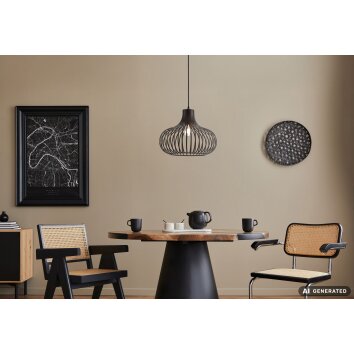 Mateo NOWA modern pendellampa, taklampa E27 för matbord och kök i luftig design